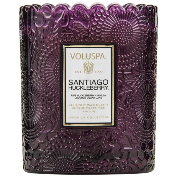 bougie voluspa santiago huckleberry scalloped